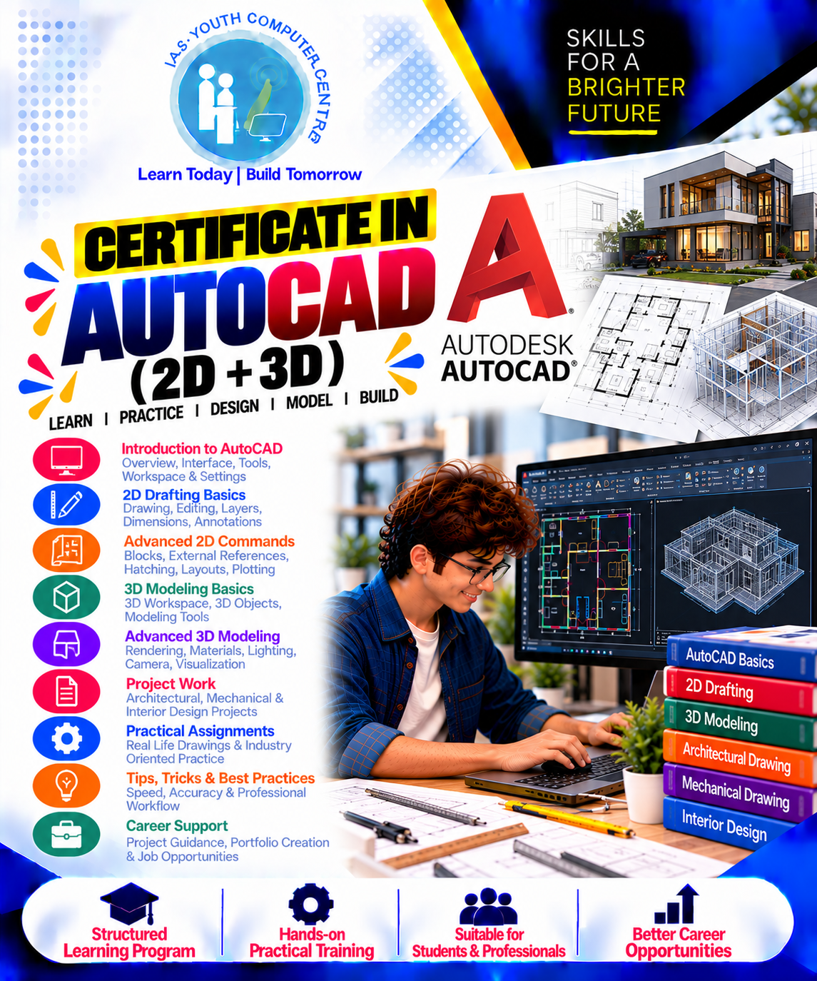 Certificate in Auto Cad (2D +3D)
